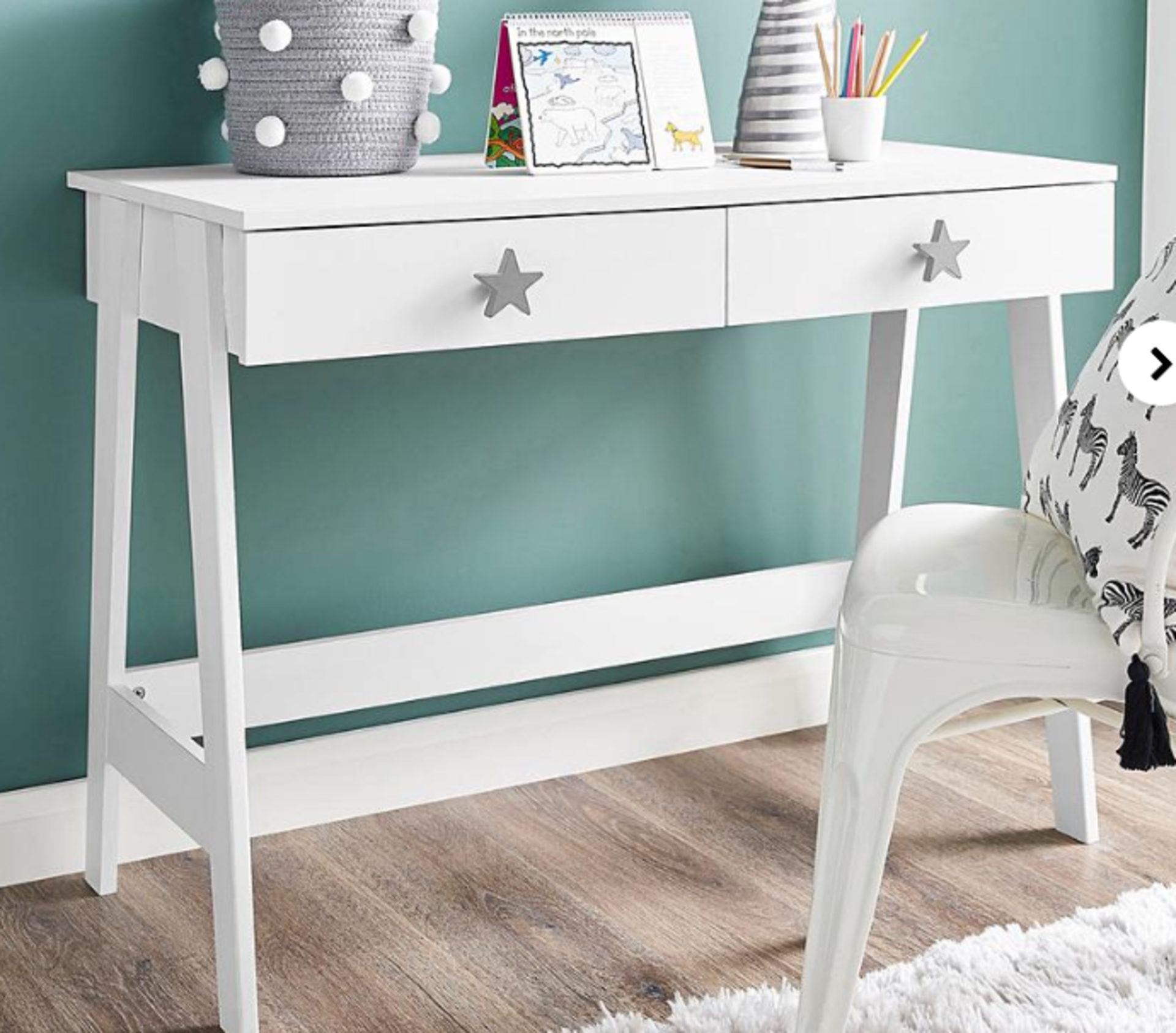 Stars Desk. - ER28. Part of the Stars Children's bedroom furniture range, the Stars Desk featuring