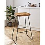 Spitalfields oak Barstool. - ER28.