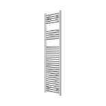 Flomasta chrome flat towel heating radiator(H) 1600 mm x (W)400 mm - 1412 BTU - ER49.