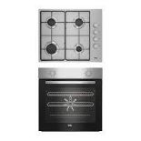 Beko QBSE223SX Built-in Multifunction Oven & gas hob pack - Stainless steel - ER48