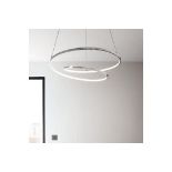 GoodHome Pegmati Chrome Effect Pendant Ceiling Light, (ER40)