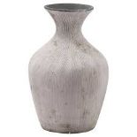 UK Homeliving Bloomville Ellipse Stone Vase. - ER49.