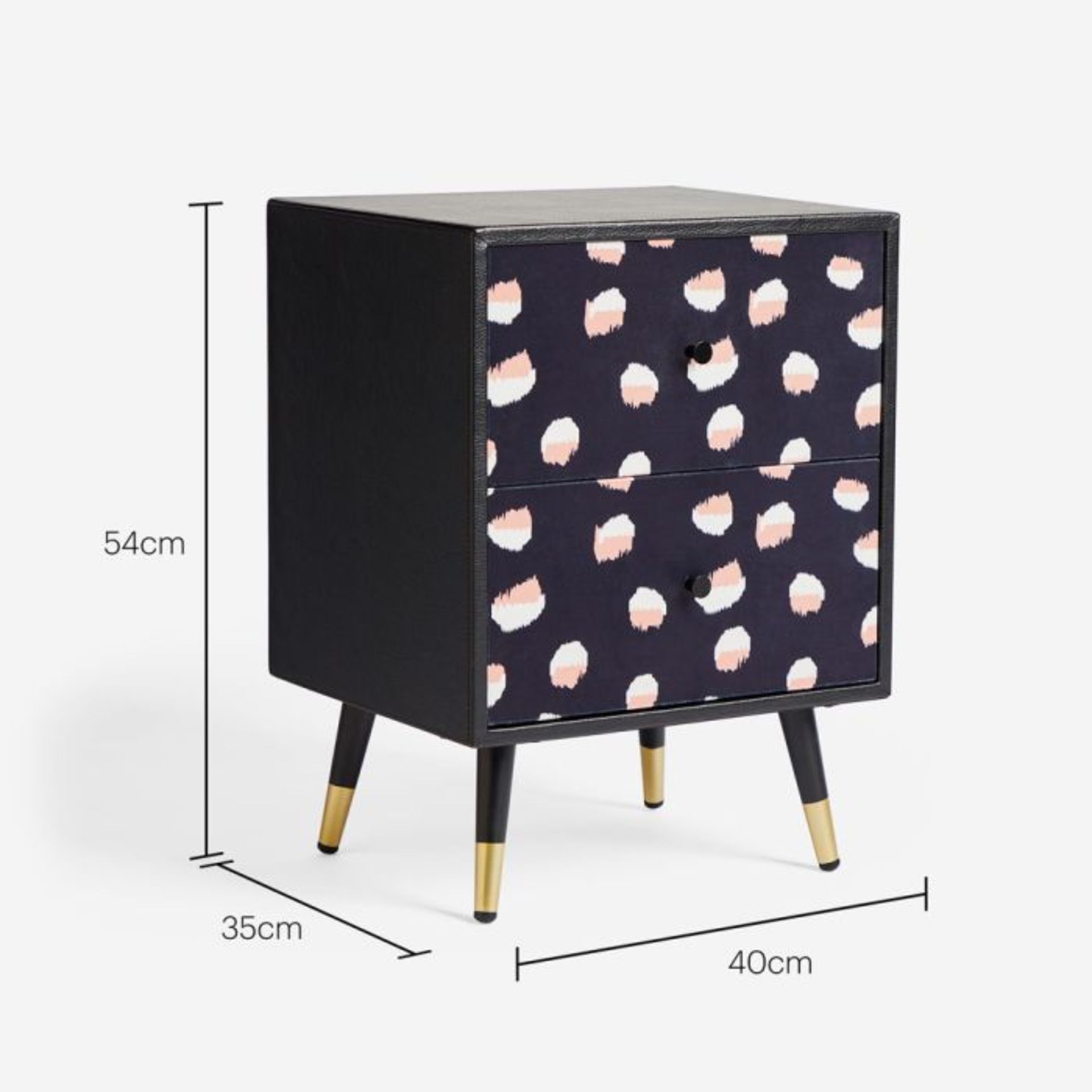 2 X BRAND NEW SAKURA LUXURY BEDSIDE TABLES (SB0025) - Image 3 of 3