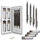 20 X BRAND NEW PACKS OF MOZART MECHANICAL PENCIL SETS INCLUDING DIFFERENT SIZED TIPS, HB REFILLS AND