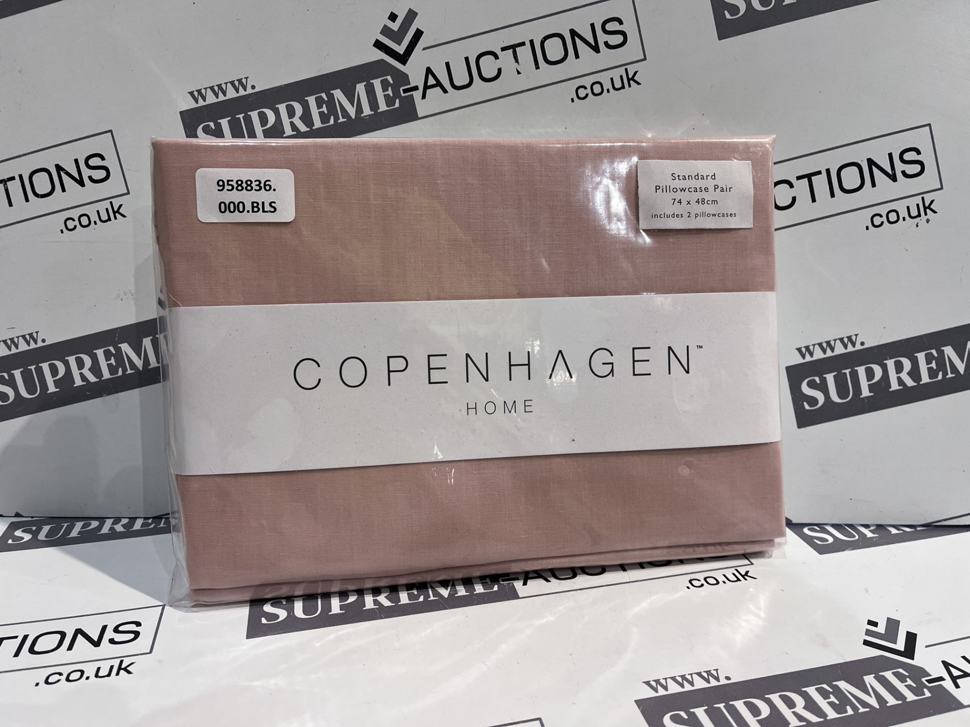 24 X BRAND NEW COPENHAGEN LUXURY STANDARD PAIRS OF PILLOWCASES BLUSH R16-1