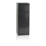 INITIATIVE 4 DRAWER FLUSH FRONT FILING CABINET BLCK RRP £329 R15