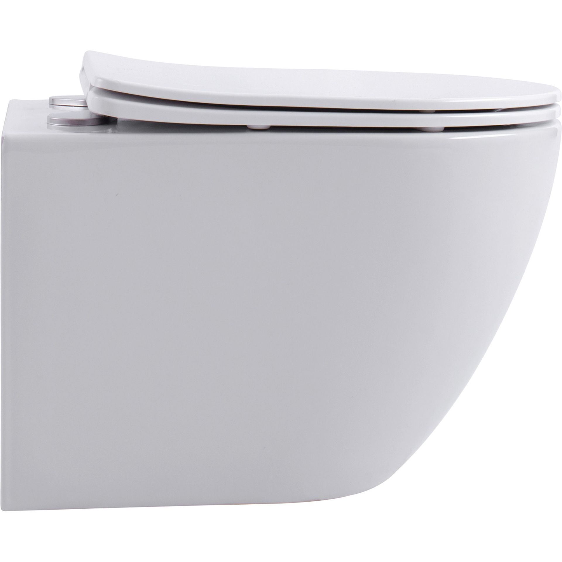 NEW & BOXED KARCENT Rimless Washdown Wall Hung Toilet. MATT WHITE. This Rimless Matt White wall-hung