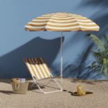 4 X BRAND NEW CURACAO GOLDEN APRICOT FOLDABLE BEACH CHAIRS R16-5