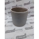 Pallet To Contain 48 x Luxury Concrete Plant Pots Extra Large (22cm Internal Diameter). Dark