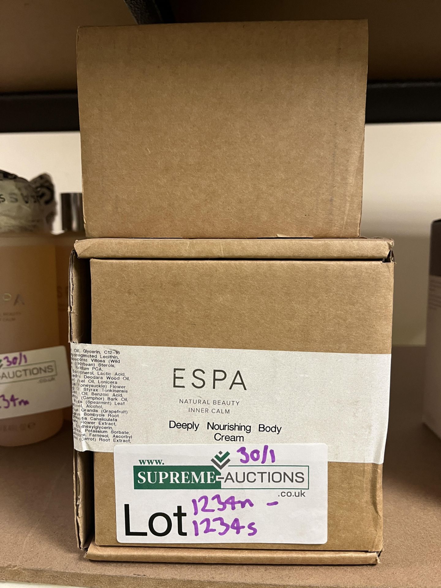 BRAND NEW ESPA DEEPLY NOURISHING BODY CREAM 500ML. RRP £200. (EBR1)