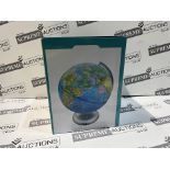 8 X BRAND NEW WHIZ BUILDERS 8 INCH ILLUMINATED WORLD GLOBES R3-5