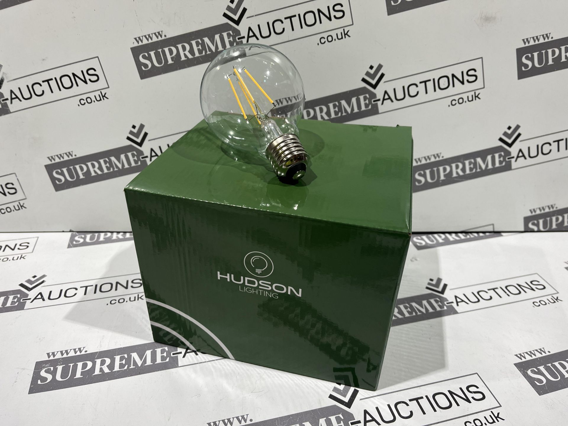 15 X BRAND NEW SETS OF 4 HUDSON G25 LED 3000K 550 LUMEN FILAMENT LIGHT BULBS R19-3