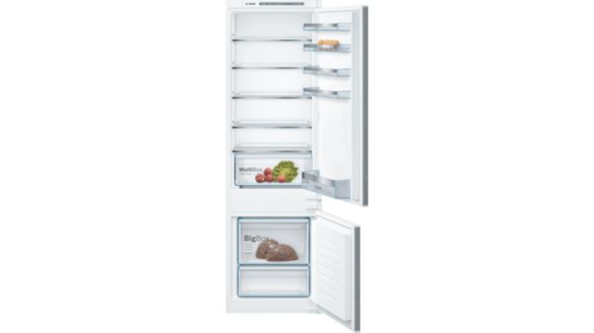 Bosch Serie KIV87VSF0G | 4 Built-in fridge-freezer with freezer at bottom 177.2 x 54.1 cm sliding - Image 2 of 2