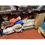 MIXED LOT ON 1 SHELF TO INCLUDE MOSAIC TILES, ADHESIVE, EVO-STIK ETC. (PCK3-2)