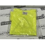 58x BRAND NEW NAGZ FLOURO YELLOW T SHIRTS - MIXED SIZES. (S1-8)