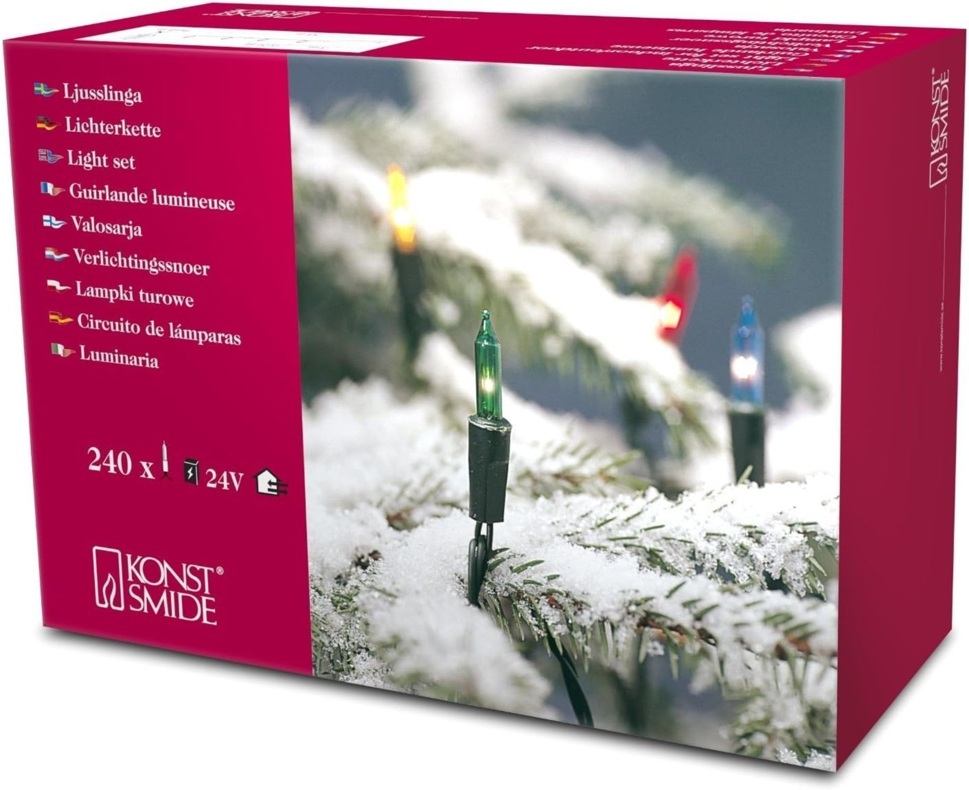 12 x NEW BOXED SETS OF Konstsmide Fairy Lights. RRP £45 PER BOX. (2080-500EE) 240 Multi Coloured - Image 2 of 2