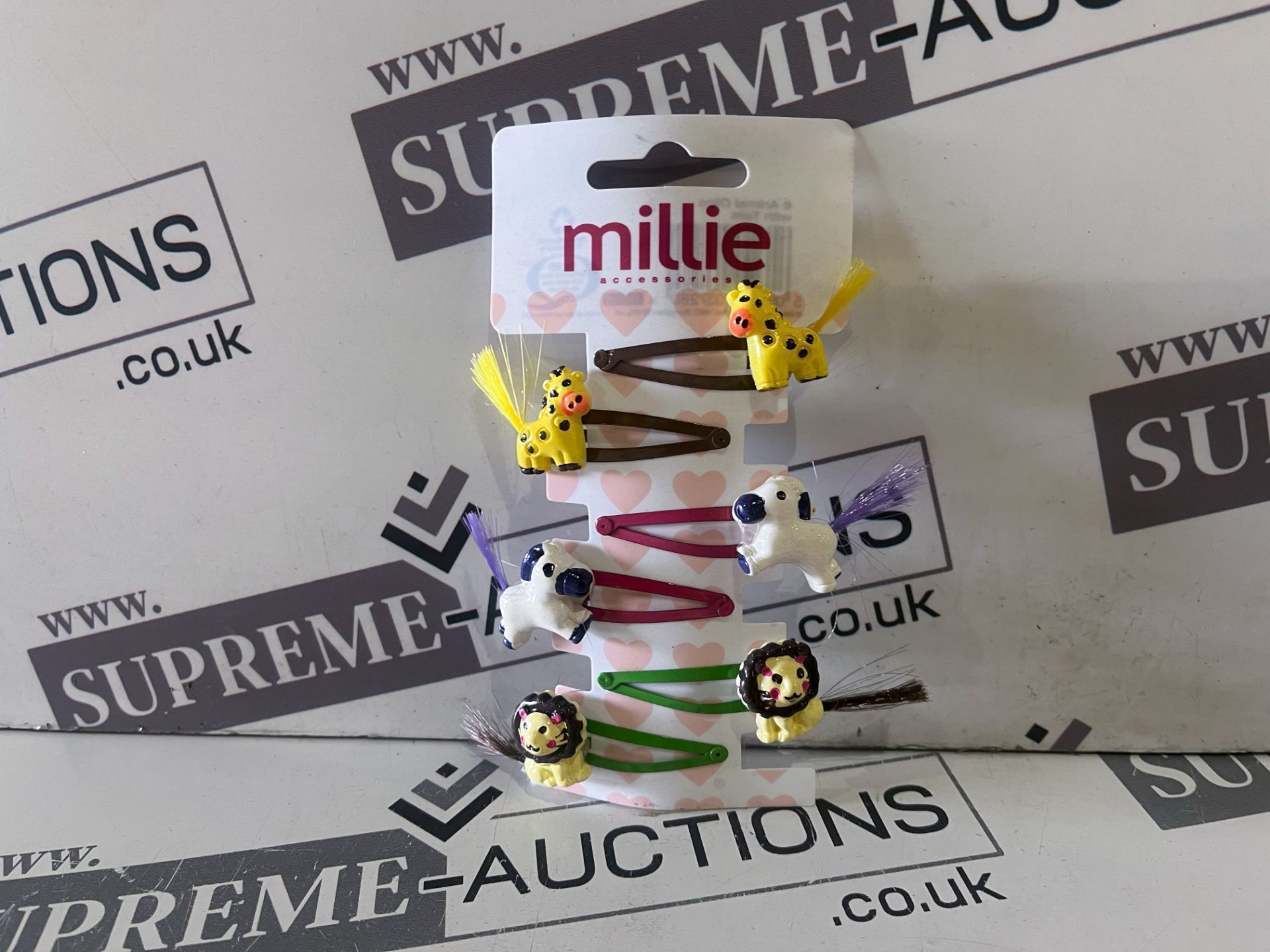 Pallet to include 800 X NEW PACKS OF 6 MILLIE ACCESSORIES ANIMAL HAIR CLIPS. RRP £4.99 EACH. ( - Image 2 of 2