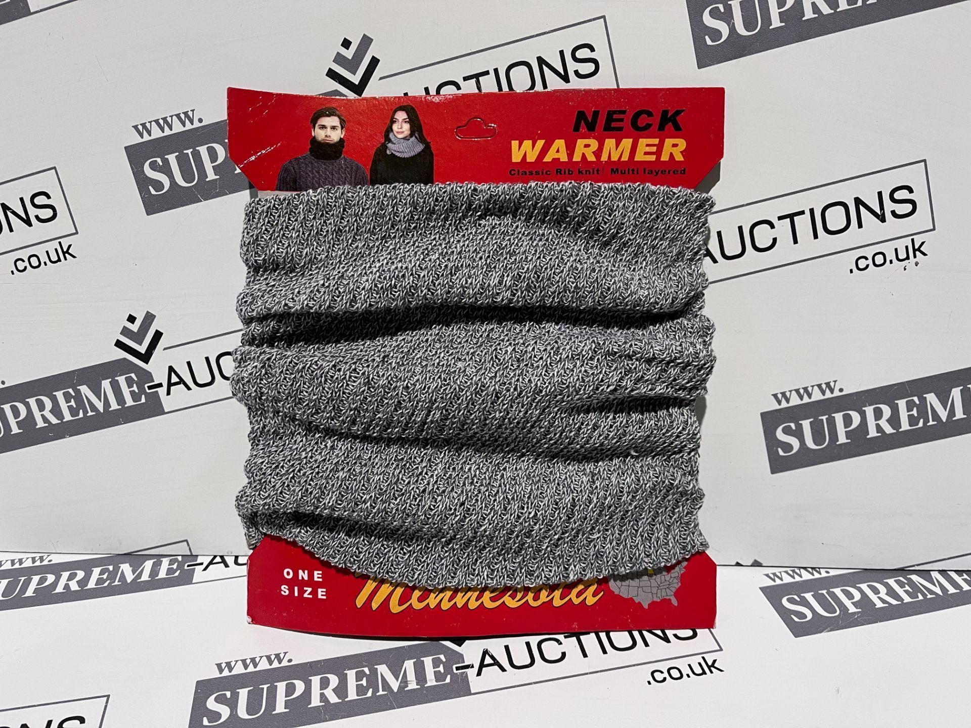 TRADE LOT 150 X BRAND NEW CLASSIC RIB KNIT MULTI LAYERED NECK WARMERS R7.5 - Image 2 of 2