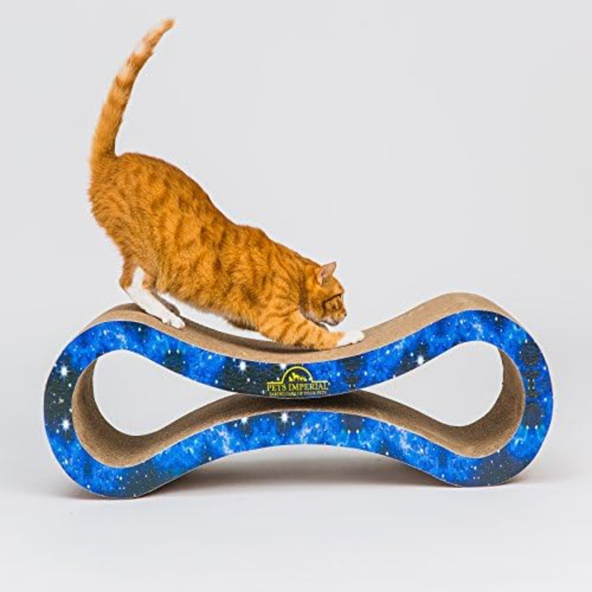 2x BRAND NEW PETS IMPERIAL EMPEROR CAT SCRATCHER LOUNGE WITH BLUE STARRY COLOR PAPER. (S1RA) - Image 2 of 2