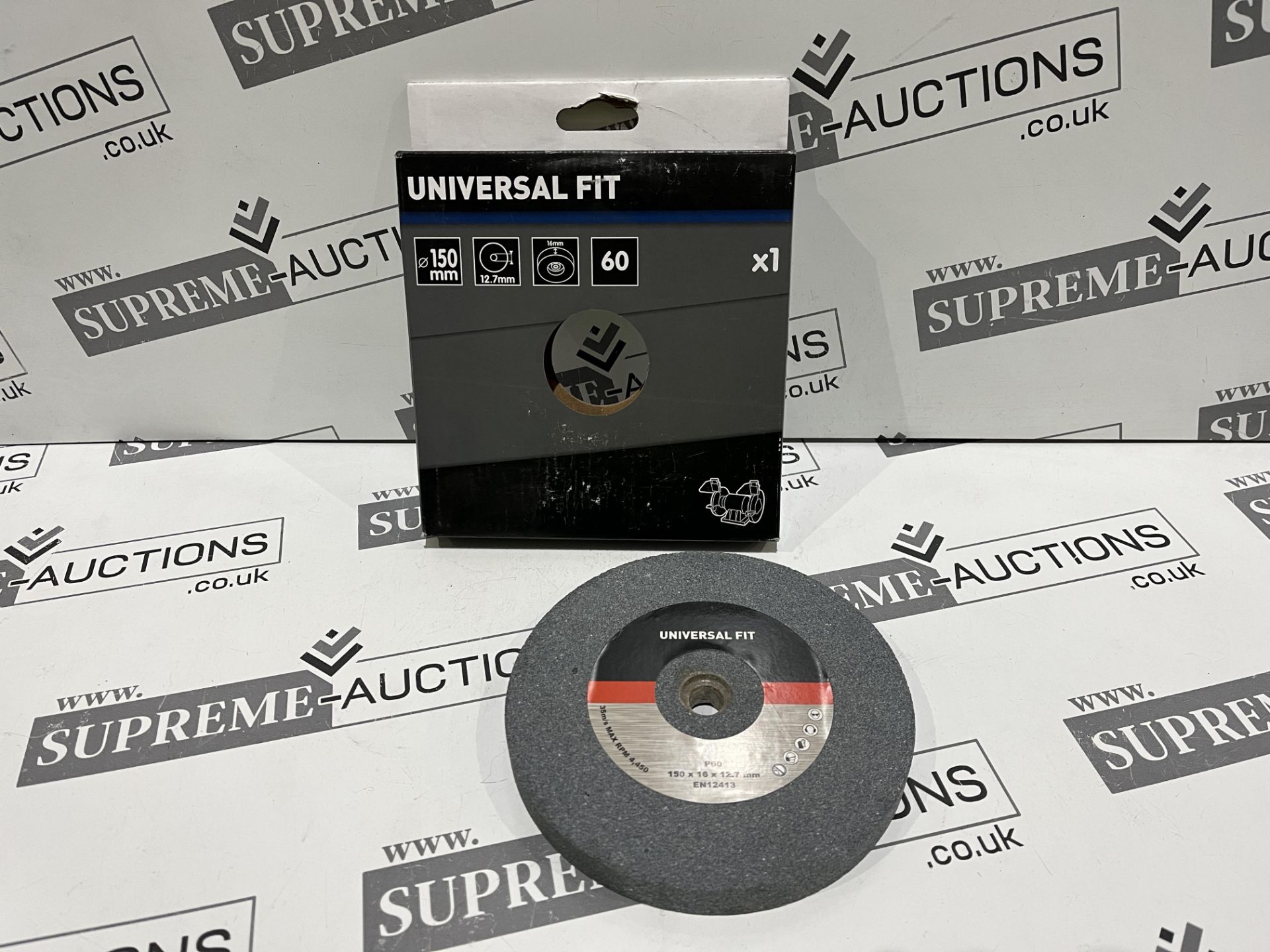 15 X BRAND NEW UNIVERSAL FIT 60 GRIT 150MM BENCHTOP GRINDER GRINDING WHEELS R10-3 - Image 2 of 2