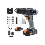 NEW & BOXED BLUE RIDGE 18V Cordless Hammer Drill with 2 x 1.5 Ah Li-ion Batteries & 43 Piece