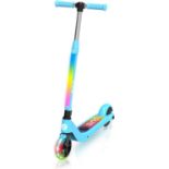 Zinc Light Up Starlight Kids Electric Scooter - Blue(LOCATION - PW) 93