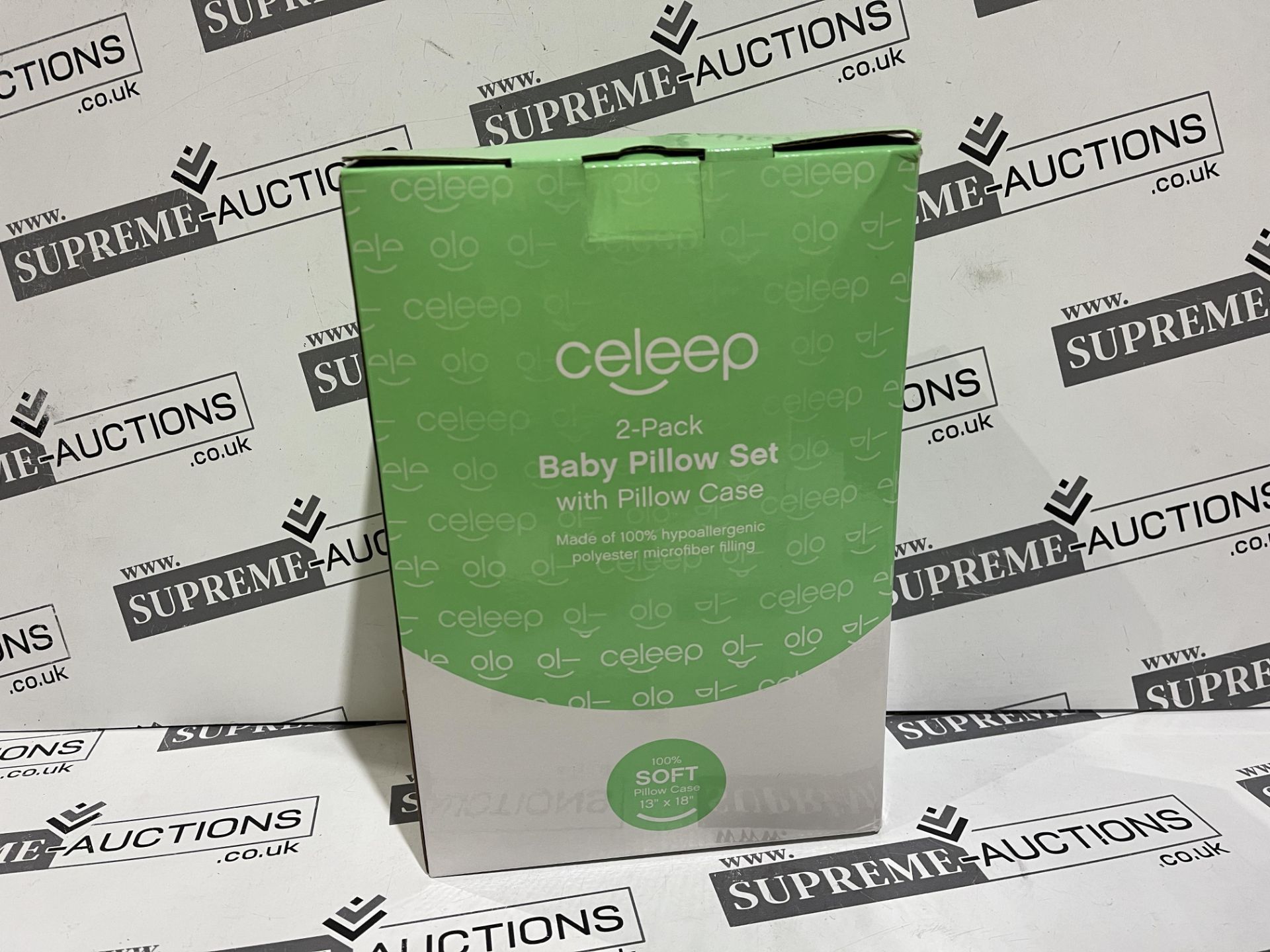 10 X BRAND NEW CELEEP 2 PACK LUXURY BABY PILLOW SETS WITH PILLOW CASES RRP £45 EACH R15-3