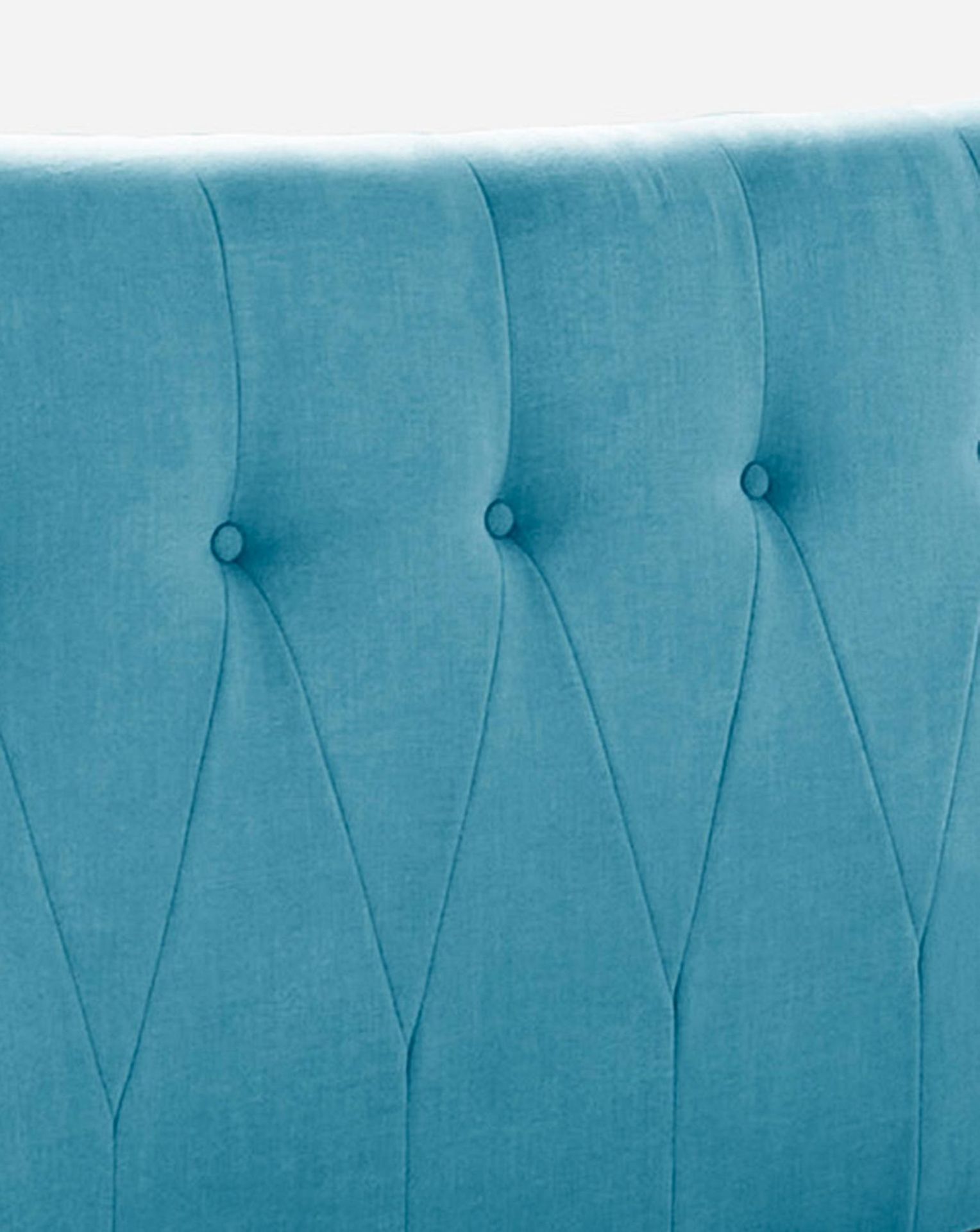 BRAND NEW AVIANA Fabric KINGSIZE Bed Frame. TEAL. RRP £399 EACH R16-2. The Aviana Fabric Bed Frame - Bild 2 aus 2