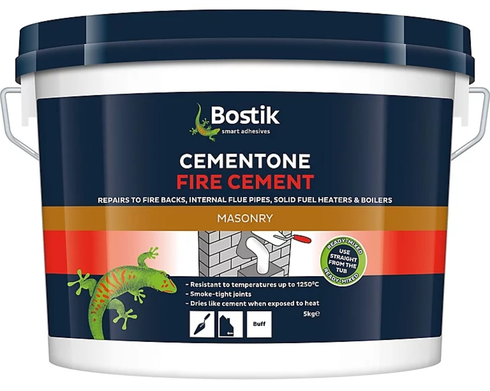 30 X BRAND NEW BOSTIK CEMETONE MASONARY FIRE CEMENT 5KG R11