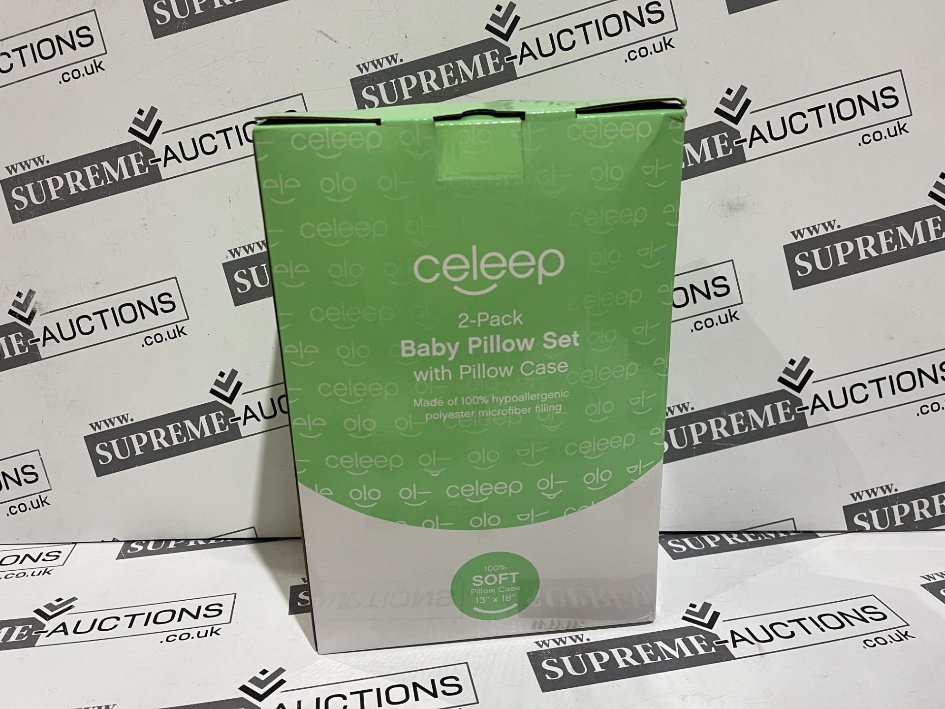 10 X BRAND NEW CELEEP 2 PACK LUXURY BABY PILLOW SETS WITH PILLOW CASES RRP £45 EACH R15-3