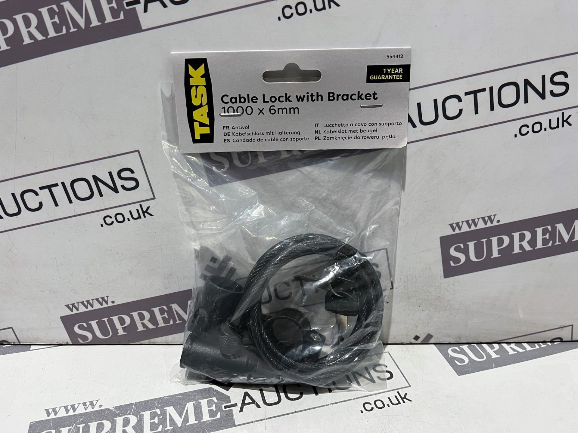 25 X BRAND NEW CABLE LOCKS WITH BRACKET 1000 X 6MM R6-6