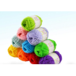 TRADE LOT 50 X BRAND NEW SETS OF 20 ASSORTED MIRA HANDCRAFTS ROLLS OF YARN R1.10