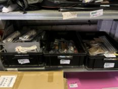 LARGE MIXED LIGHTING LOT IN 3 TRAYS INCLUDING CABINET DRIVER BOXES, CABINET LIGHTS ETC S2L