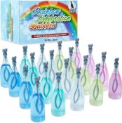 36 X BRAND NEW PACK OF 20 RAINBOW CELEBRATION BUBBLES S1RA