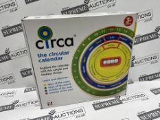 20 X NEW & BOXED Circa Childrens Award Winning Educational Wooden Toy Circular Calender Age 3+. (