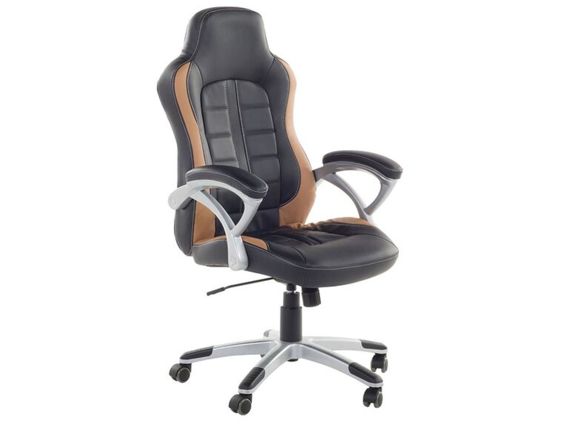 Prince Executive Chair Black with Golden Brown. - ER30. RRP £199.99. Carefully selected pieces of