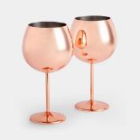 Rose Gold Gin Glasses - ER51. Add some serious glamour to your gin and tonic with our set of Rose