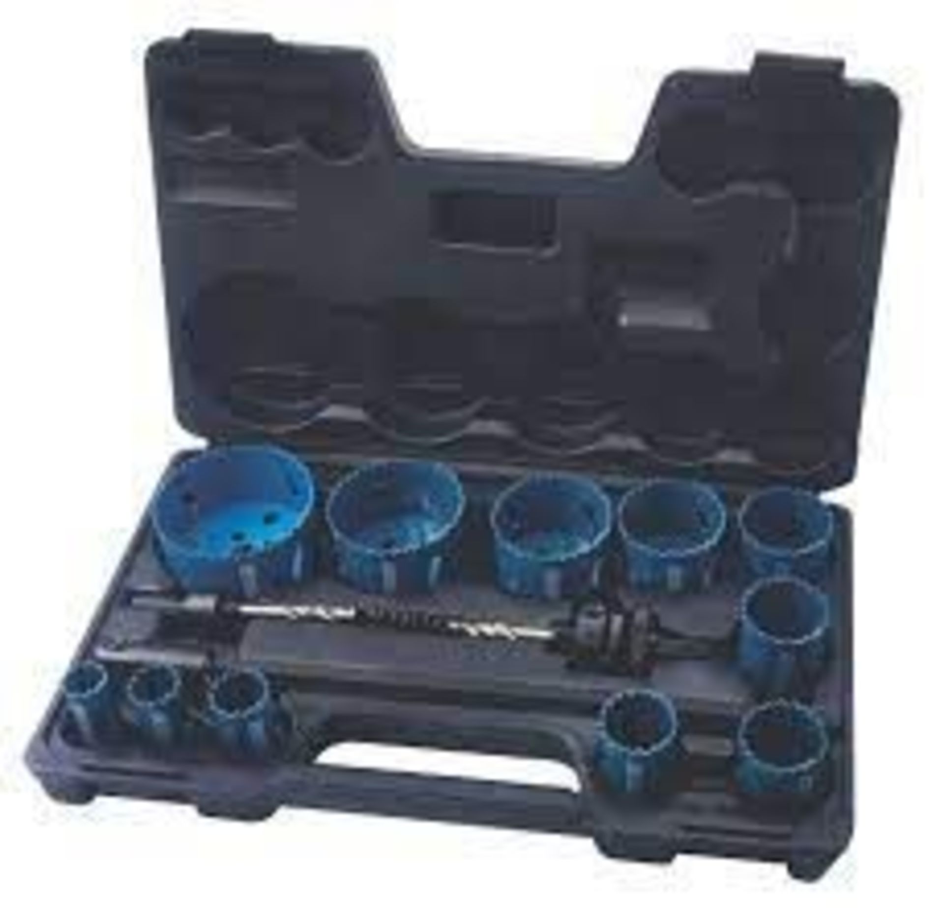 ERBAUER PROFESSIONAL 11-SAW MULTI-MATERIAL HOLESAW SET. - R13a.10. Suitable for wood, laminate,