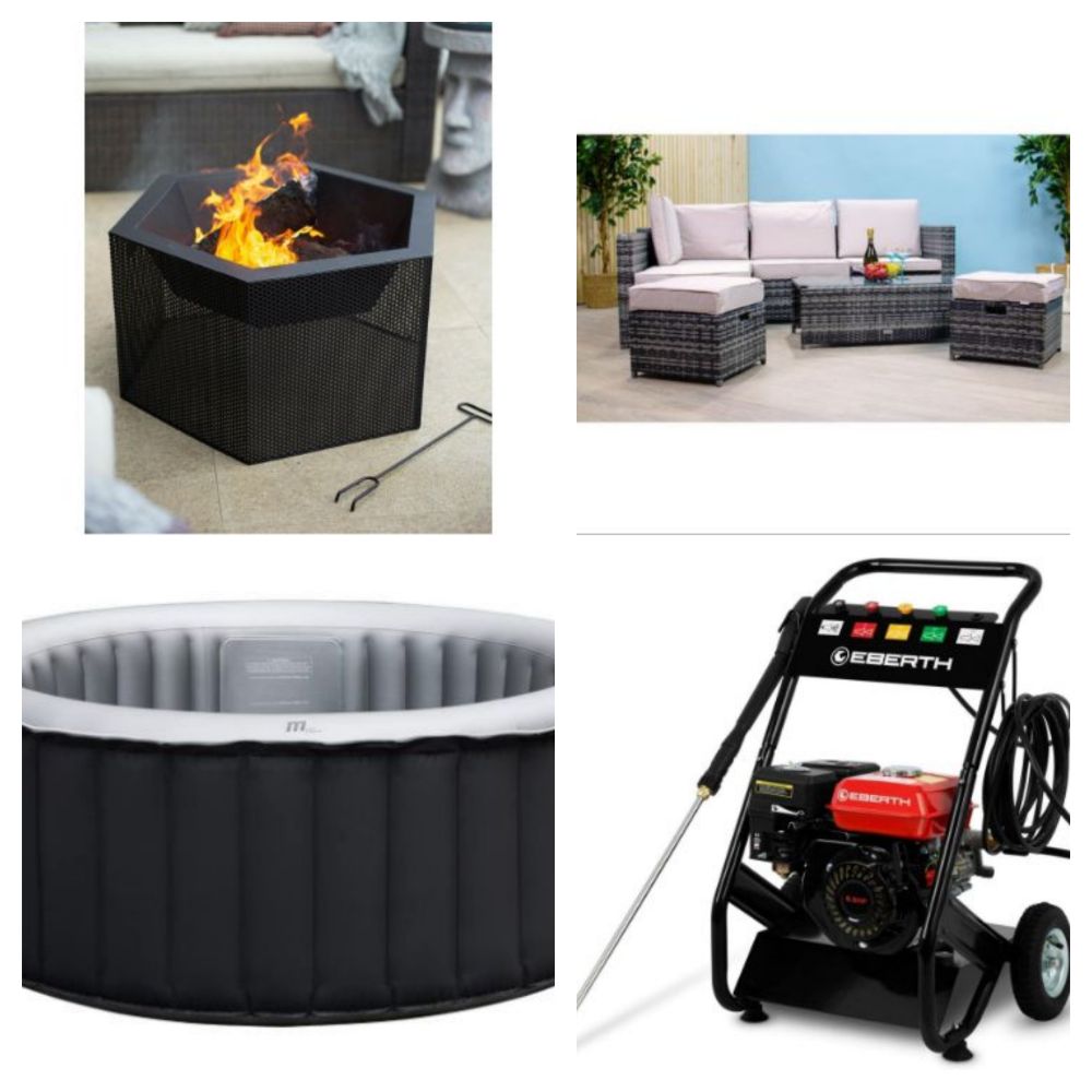 Liquidation of New & Boxed Rattan Sets, Garden Furniture, Hot Tubs, Benches, Trampolines, Generators, Firepits & Much More - Delivery Available!