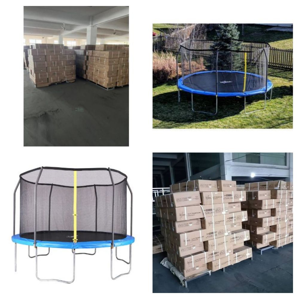 Brand New & Boxed 12 & 14 Foot High Quality Trampolines with Enclosures - Trade & Single Lots - Delivery Available!