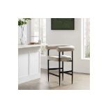 Fulbourn Champagne Velvet Counter Stool with Black Legs. - ER24. RRP £209.99. A cheerful addition to