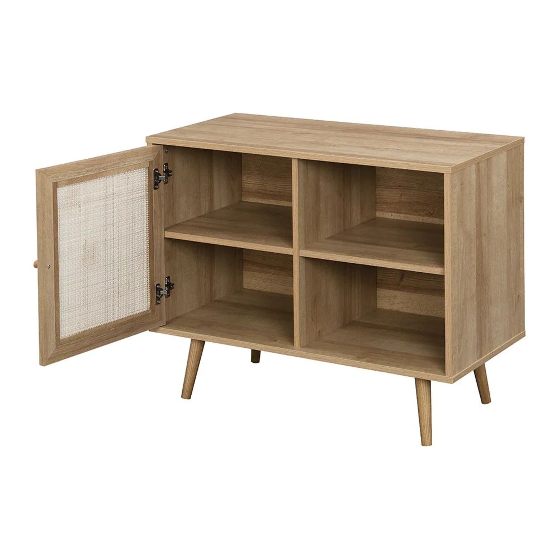 Frances Woven Rattan 1-Door Cabinet in Natural. - ER20. RRP £199.99. Our Frances sideboard is - Image 2 of 2