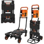 TRADE LOT 10 x BRAND NEW BLACK AND DECKER FOLDING 2 IN1 HAND TRUCK 70/137KG R1.11/12, R6.2