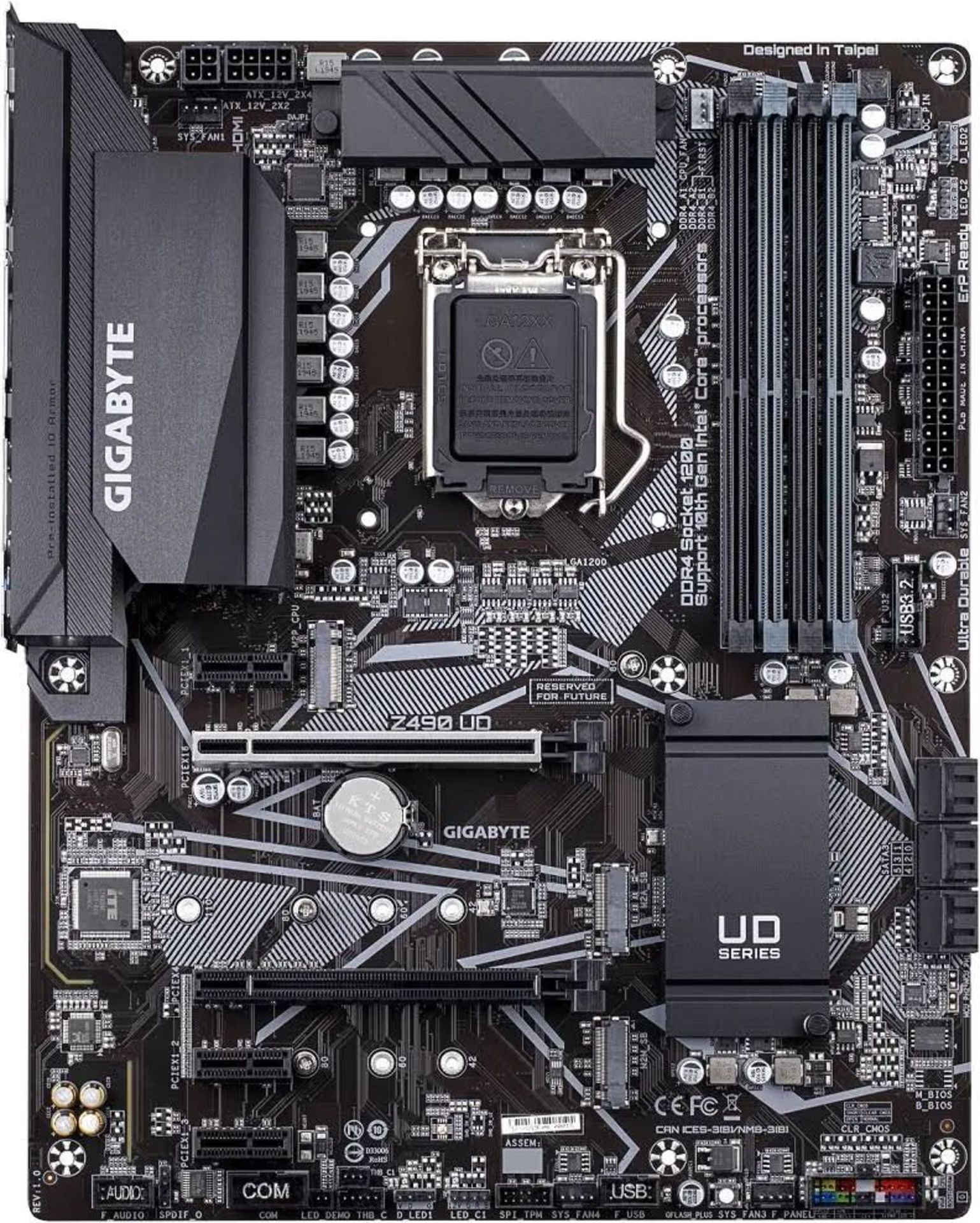 Gigabyte Intel® Z490 Ultra Durable Motherboard. - P1. RRP £200.00. Direct 11+1 Phases Digital VRM,
