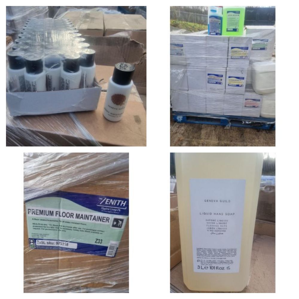 Artic Load of Mixed Goods - Graffiti Remover, Hand Wash, Floor Maintainer, Moisturiser, Shampoo & More - Sold As One Lot - Delivery Available!