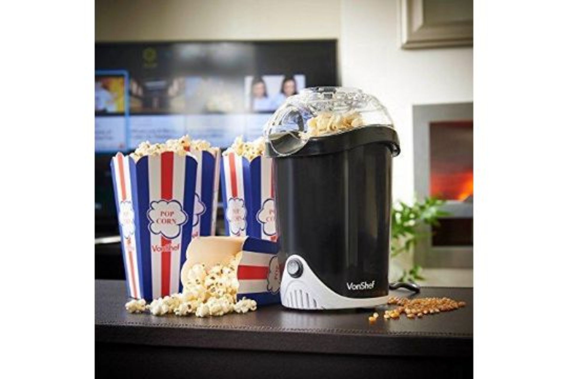 Hot Air Popcorn Maker - ER7. Hot Air Popcorn MakerEnjoy a freshly cooked big screen treat in your