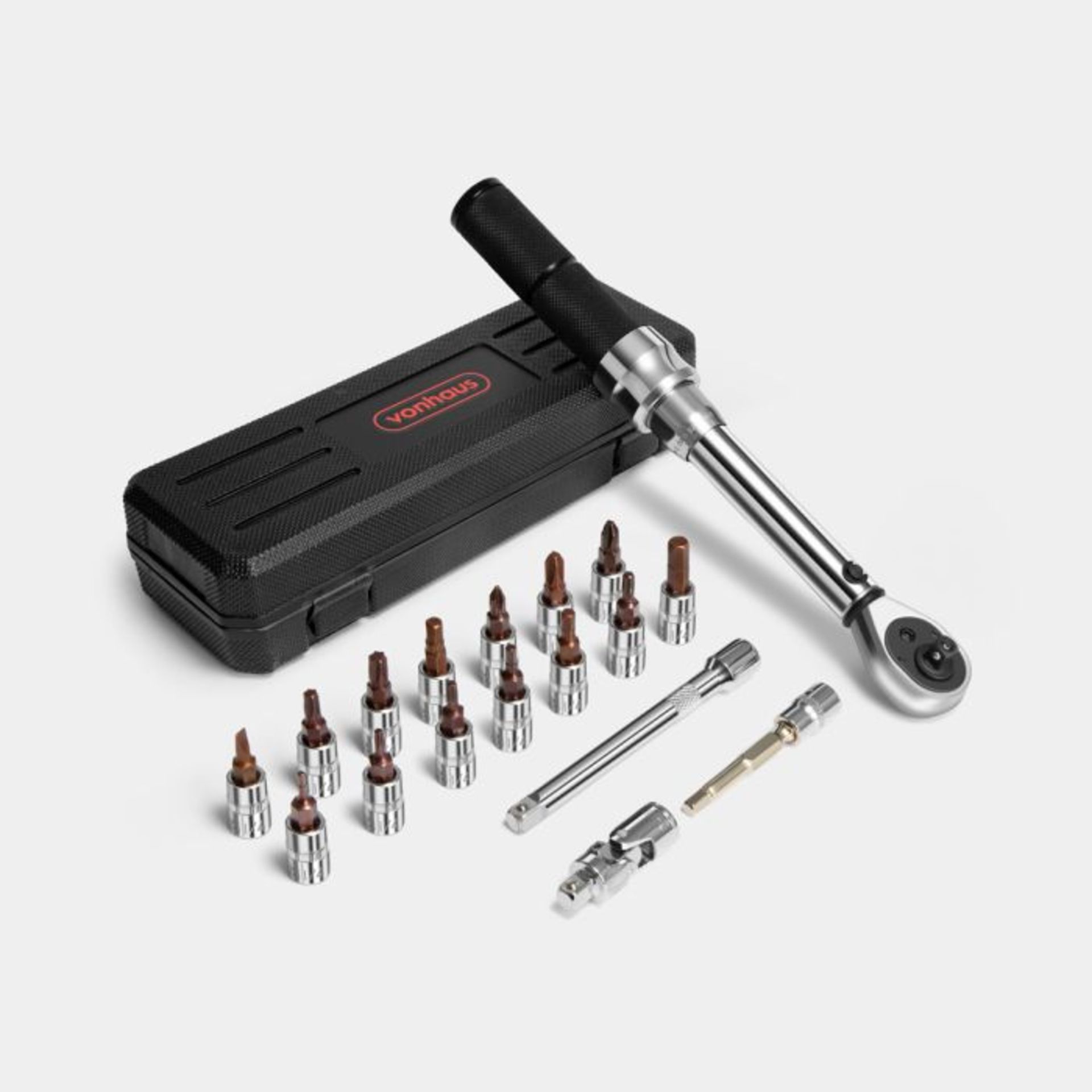 19Pc Bike Torque Wrench Kit. - ER52. Tighten up your bike and keep it in great condition for