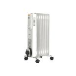 7 Fin 1500W Oil Filled Radiator - White - ER7. Keep cold chills at bay with a little help from the