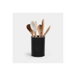 Matte Black Utensil Holder - ER7. Combining style and practicality, this utensil holder will keep