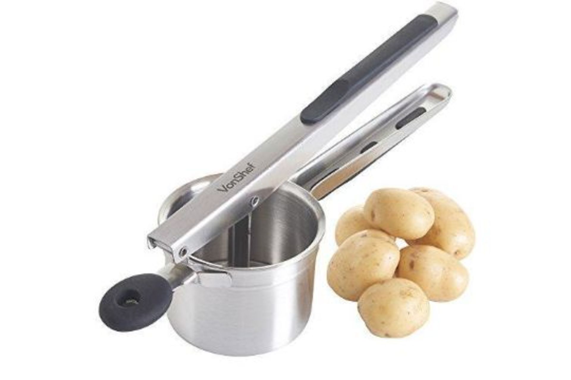 ER52 - VonShef Steel Potato RicerSuitable for a wide range of vegetables including other root